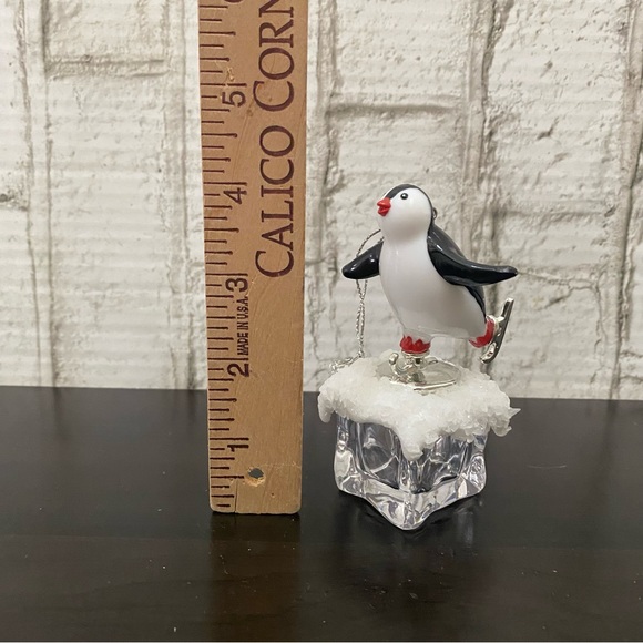 Vintage Penguin on Ice Penguin Skater Christmas Ornament - Picture 8 of 9